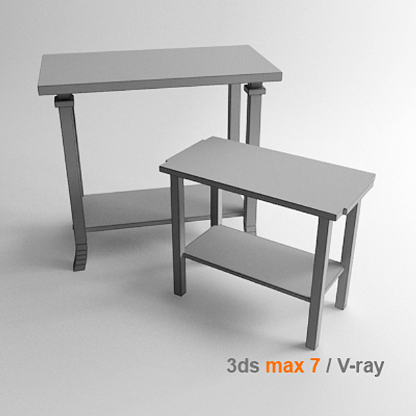 3d design coonley end table model - Coonley Nesting End Table by lajhar